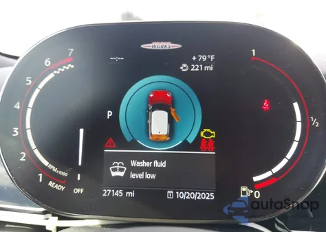 2023 Mini Hardtop John Cooper Works z USA, uszkodzony, nr VIN WMW73DH03P2T80111